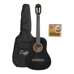 Guitarra clásica England Legends EL-GC 02 NG negra con bolso y cuerdas