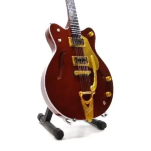 BEATLES 13-GEORGE HARRISON GUITARRA MINIATURA 25CM MARLINDA CRAFT