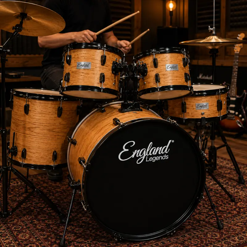 BATERIA ACUSTICA SET DE 5 PIEZAS COLO - Imagen 3